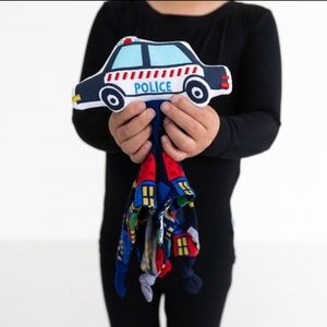 NIB Little Sleepies Polly the Police Car Sleepyhead Lovey